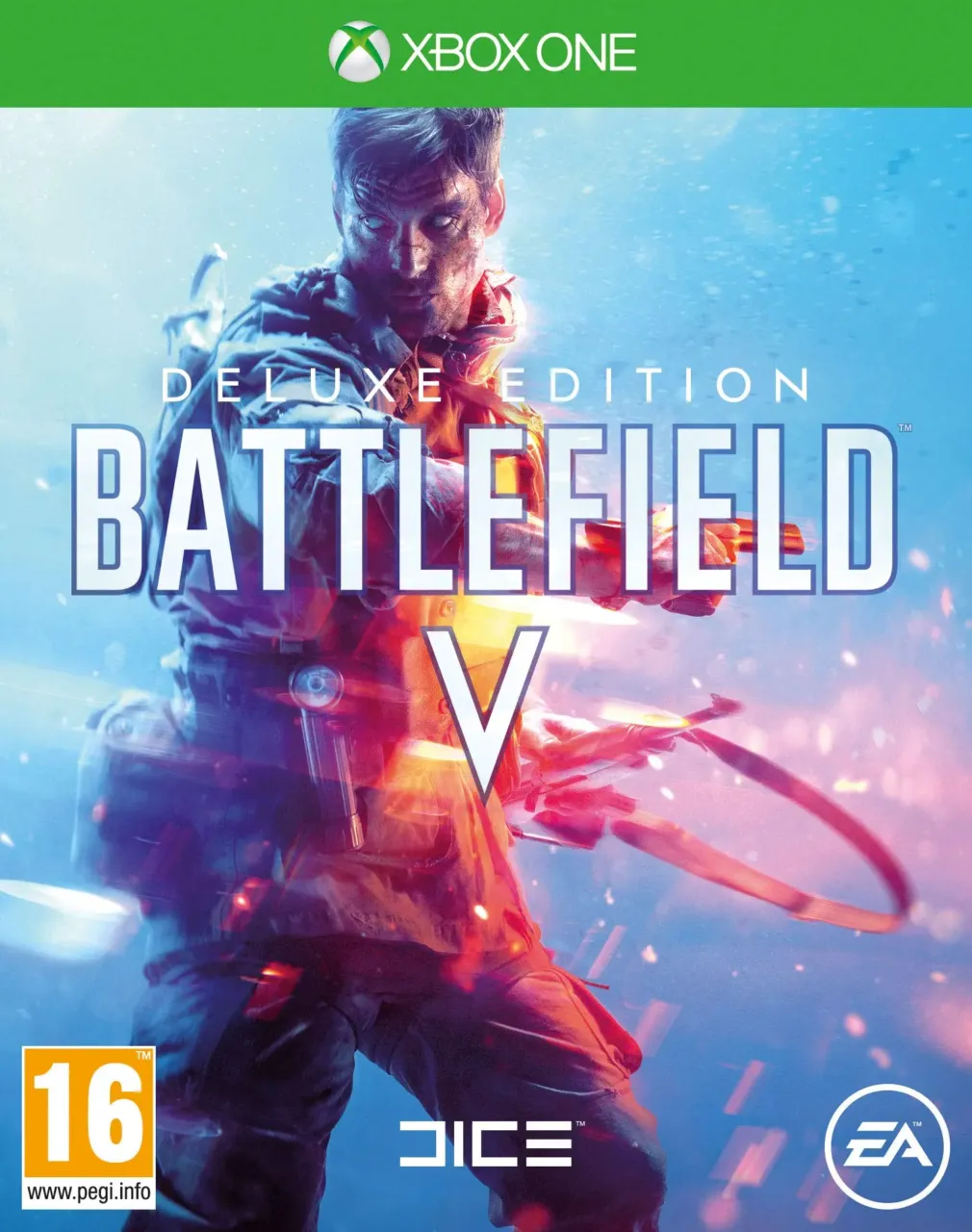 Battlefield V 5 Deluxe Edition Xbox One Product image showing digital artwork for battlefield v 5 deluxe edition xbox one cd key