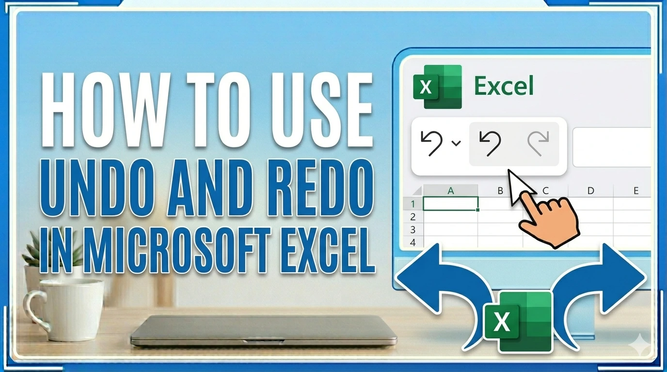 How To Use Undo And Redo In Microsoft Excel Graphic depicting undo and redo in microsoft excel
