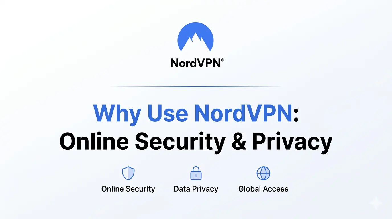 Why Use Nordvpn: Online Security And Privacy Graphic depicting three key reasons to use nordvpn